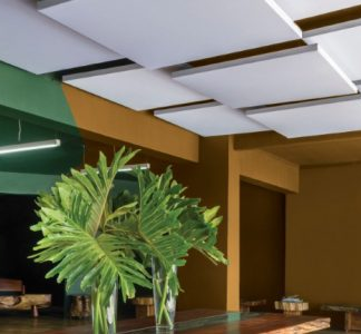 ISOSOFT NUVEM TECIDO QUADRADA BRANCA 600X600X50MM (2 PEÇAS)- TRISOFT