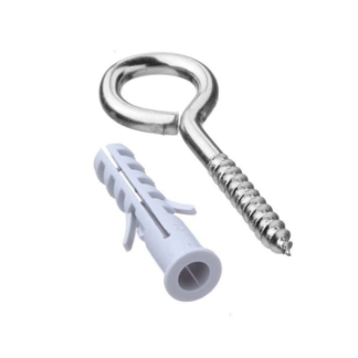 PARAFUSO PITAO ZINCADO EM ACO COM BUCHA S-8 (CENTO)