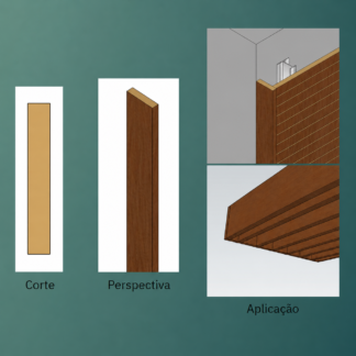 ARREMATE RETO ST 2740X70X15MM - AMBI