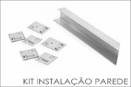 KIT FIXACAO PARA PAREDE (PERFIL H + CLIPES) - AMBI